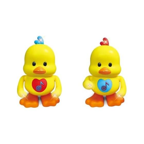 TOMMYFIELD Duck Toy Dancing Walking LED Light Music Rhythm Birthday (Toy) [Parallel Import]