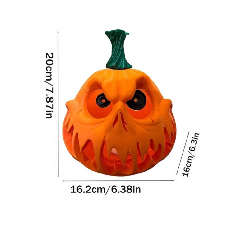 Pumpa Figur Staty Harts Pumpa Figur Ornament Halloween Dekoration För Bordsyta Hyllor Och Festivalgåvor