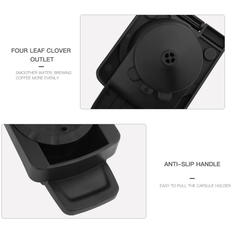 Adaptér na kávové kapsle pro kávovar Dolce Gusto Edg 466 Gusto Opakovaně použitelný konvertor kávových kapslí Snadné použití Kompletní příslušenství