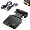 VGA to HDMI Adapter Converter Cable for Monitor/TV Display