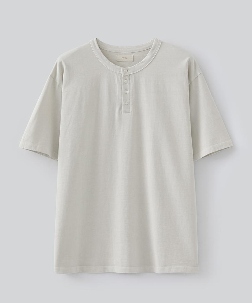 Pabeulega Pigdye Henley Neck T-Shirt (Oatmeal)