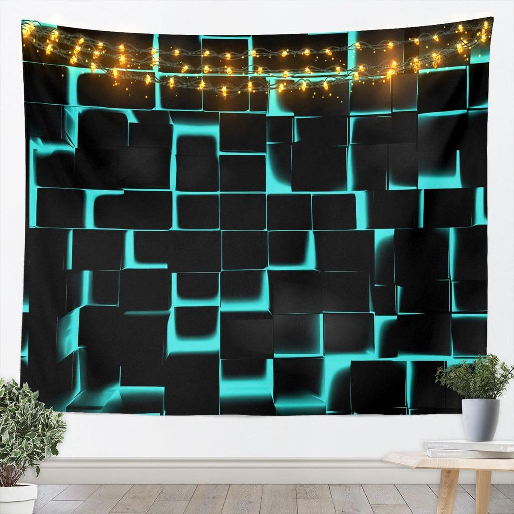 Rote und Schwarze Wandteppich Geometrische Wandkunst Moderne Abstrakte Kunst Wandbehang Decke für Wohnzimmer Schlafzimmer Luxuriöse Heimdekoration