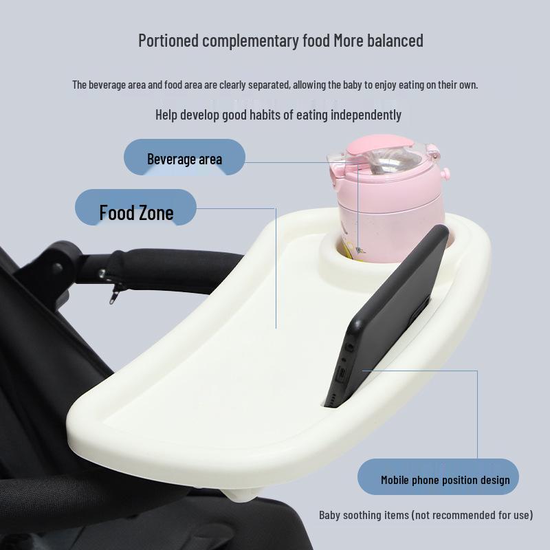 Universal Detachable Baby Stroller Dining Tray & Umbrella Table