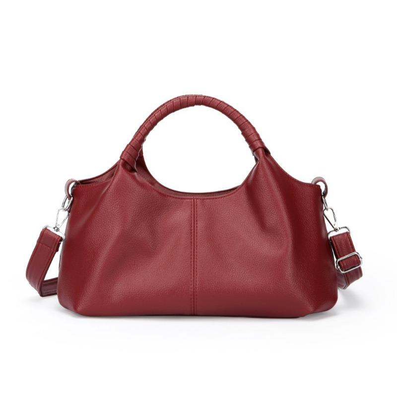 

women s bag high-end light luxury commuter messenger bag women s large-capacity handbag бордовий