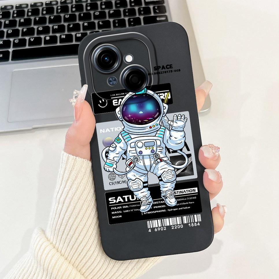 Cartoon Fashion Back Cover For Tecno Spark GO 2025 GO 1 Pop 9 Phone Case Silicone Soft TPU Dragon Astronaut Black Cat Funda Bag