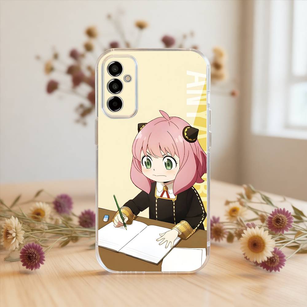 

Spy Family Anya Phone Case For SamsungA10,12,20,21S,30,31,40,50,51,52,70,71 Transparent Cover Samsung a12