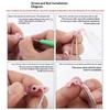 Gambe Occhiali in Silicone per Bambini Cerniera Occhiali Vite Antiscivolo Fissaggio Braccio Occhiali Sostituzione Accessorio Montatura Multicolore