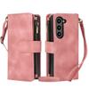 Applicable to Samsung Galaxy Z Fold 6Dreamy Texture Nine-Card Wallet Fold5Card slot flip leather case