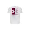 Under Armour Logo Print Crew Neck Short Sleeve T-Shirt Men Tops White 1357152-100