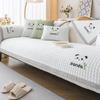 Summer Sofa Cushion Cartoon Panda Dust Cover Non-Slip Sofa Cover Cloth Backrest Towel Summer Cool Breathable