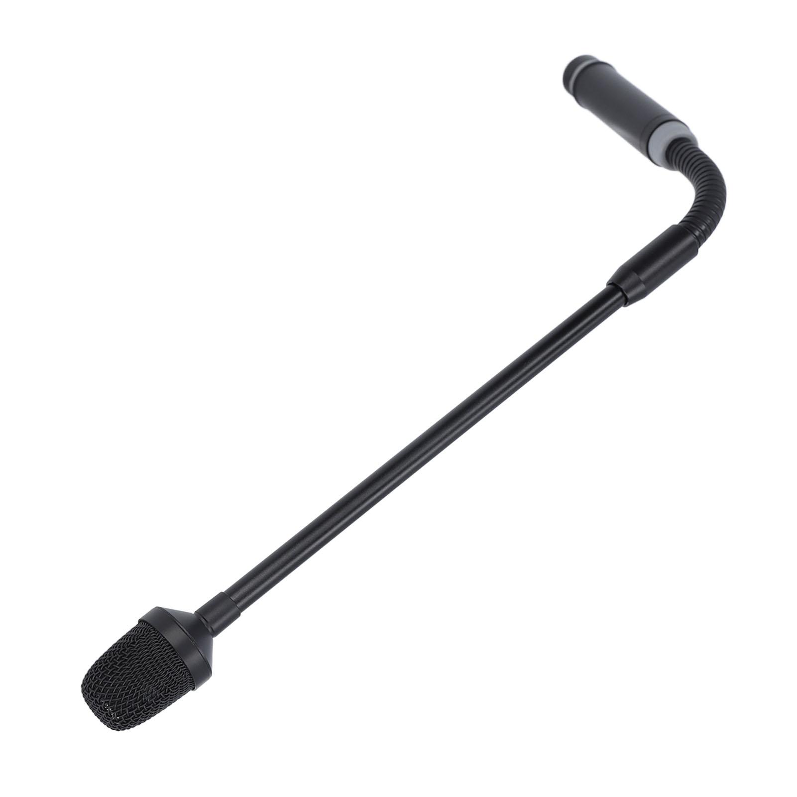 

Динамический микрофон на гусиной шее 3-контактный XLR-папа Регулируемый шланг Профессиональный микрофон на гусиной шее для DJ-микшера