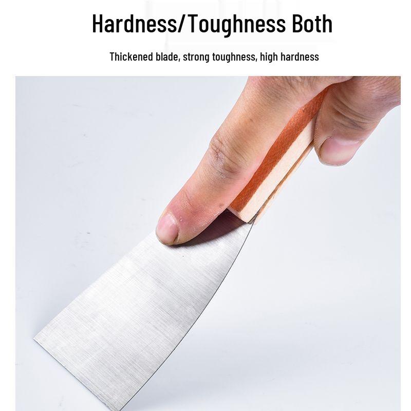 Multifunktionell Trähandtag Förtjockad Spackelspade och Skrapa