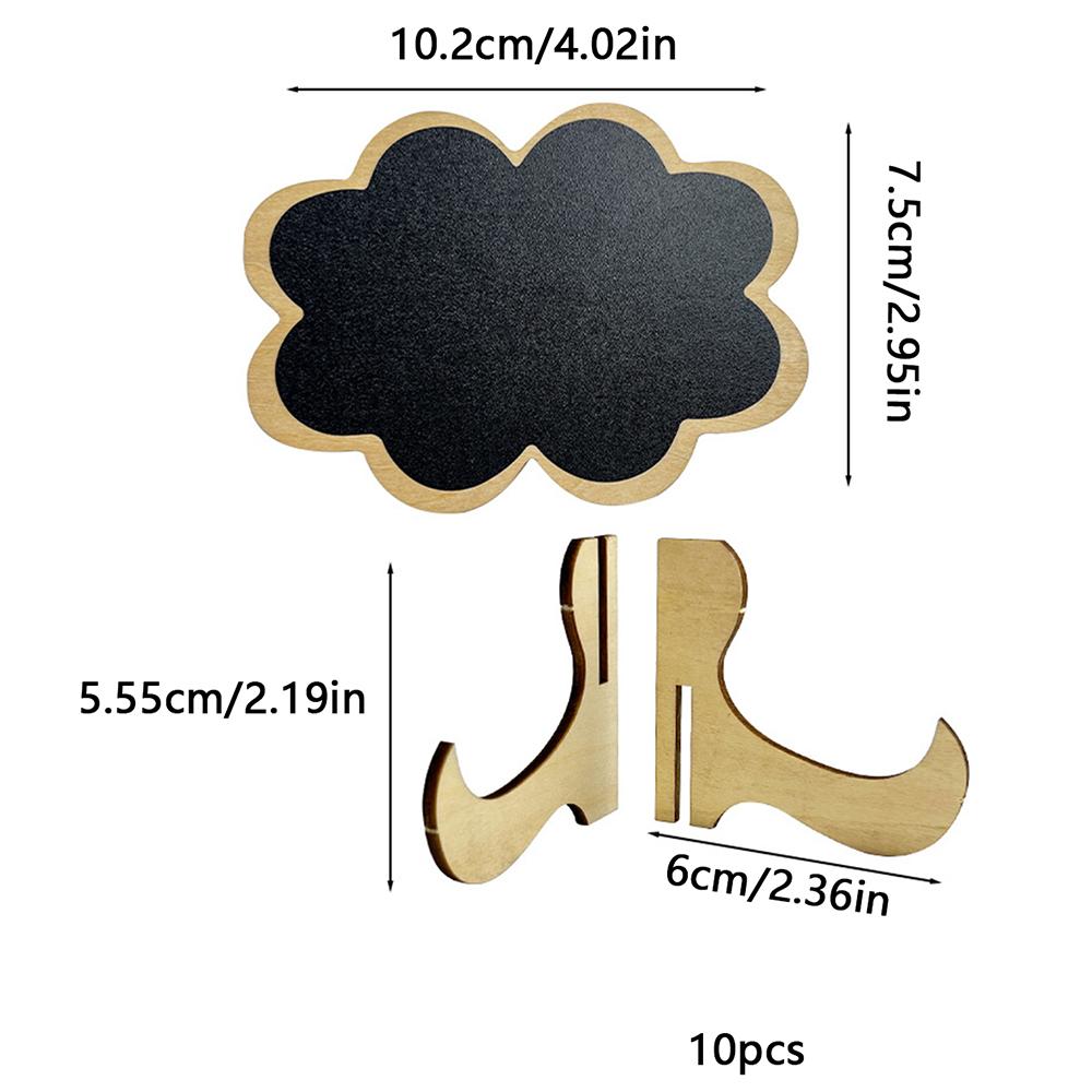 10Pcs Chalkboard Labels With Easel Mini Chalkboard Signs Wooden Chalkboards for Weddings Birthday Message