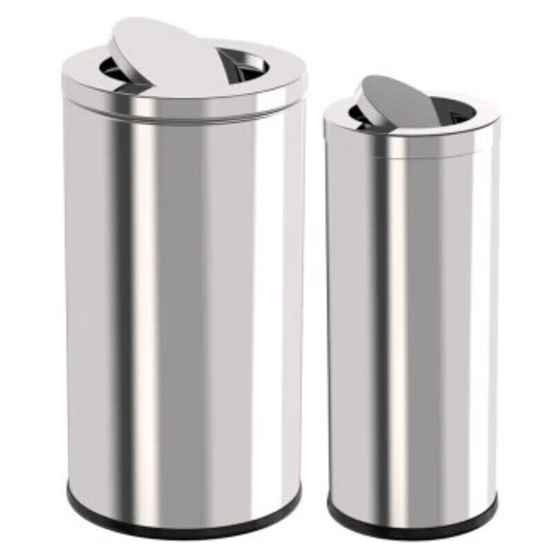 Fansen Stainless Steel Flip-Top Waste Bin