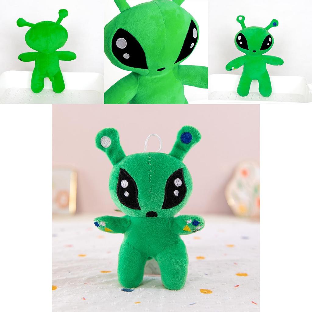 Green Big Eye Alien Plush Toy Cartoon Animal Pillow Gift For Kids Sleep