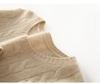 Elegant Twisted Cashmere Round Neck Sweater for Women - Autumn/Winter 2026: Slimming, Loose, and Warm Base Layer