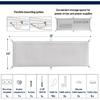 Cable Management Net - Under Desk Wire Management - Flexible Under Desk Cable Management Tray White