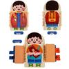 Kids' Montessori Multi-Layer Busy Board: Early Education Dressing Practice Tool