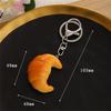 Adorable Mini Bread Keychain Cute Realistic Food Toy Charm Bread Key Holder For Keys Bags Backpacks And DIY Crafts