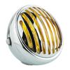 For Honda Gn125/Cg125 Modified Retro Universal Motorcycle 12V Black Shell Front Retro Round Headlight-A87Q