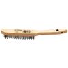 Hand-held Steel Wire Brush, 4 Rows, 290