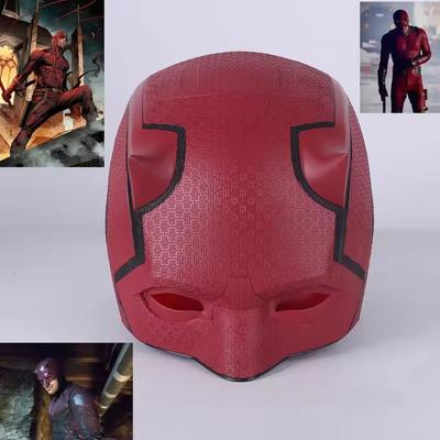 Movie Daredevil Born Again Mask Matt Murdock Headwear The Avengers Cosplay Helmet Superhero Headdress Celebration Masks Accessories