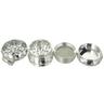 2.5" 4 Piece Spice Crusher Hand Crank Aluminum Metal Grinder Individual Package