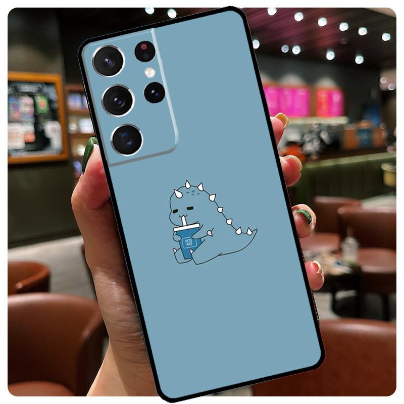 Cute Dinosaurs Phone Case For Samsung Galaxy S24 Ultra S20 S21 S22 S23 S25 Ultra S9 S10 Plus S25 FE Cover