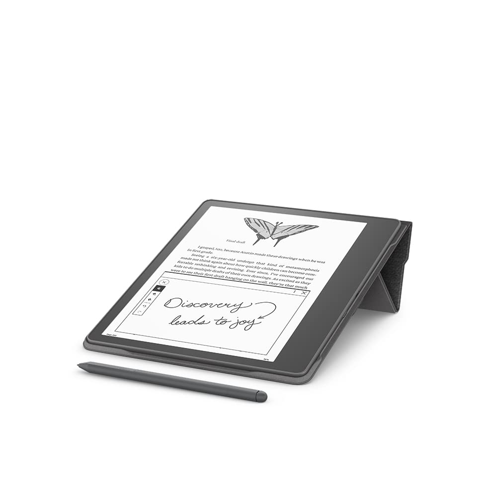Amazon Official Fabric Folding Cover for Kindle Scribe and 2022 (Black) (2024 Releases)