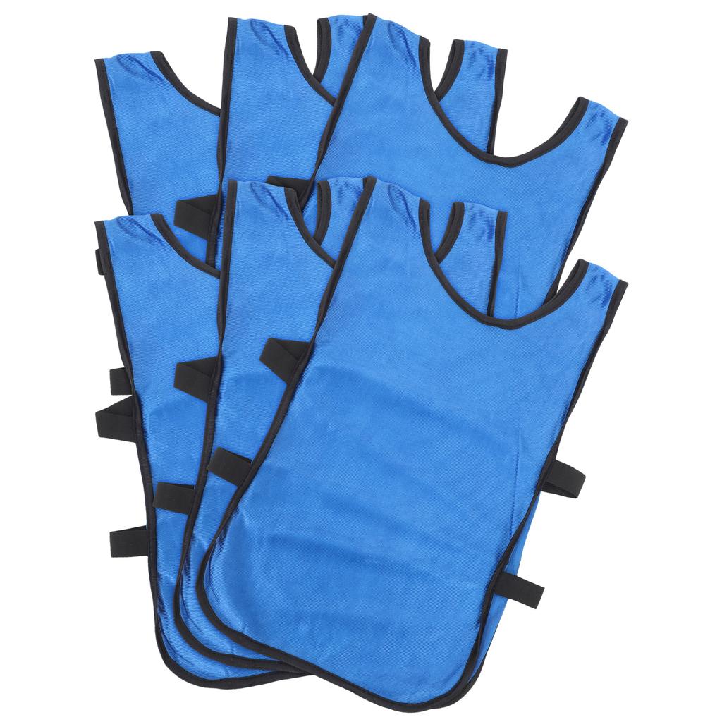 6 Pièces Gilet d'Entraînement Football Enfants Équipement d'Entraînement Pinnies Sports Jeunesse Basketball