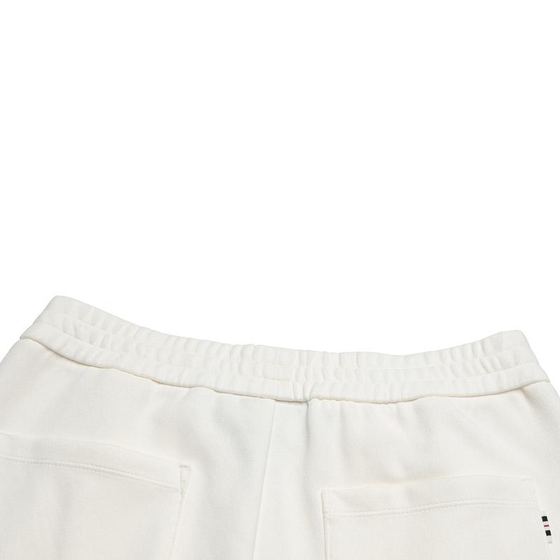 Fila Heritage Casual Comfy Elastic Comfortable Knitted Straight Loose Pants Women Bottoms Cloud-Mushroom-White F11W548604FWT