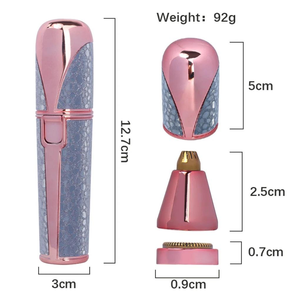 2 In1 Electric Eyebrow Trimmer for Women Rechargeable Facial Hair Removal and Eyebrow Shaver Painless Face Razor Body Epilator