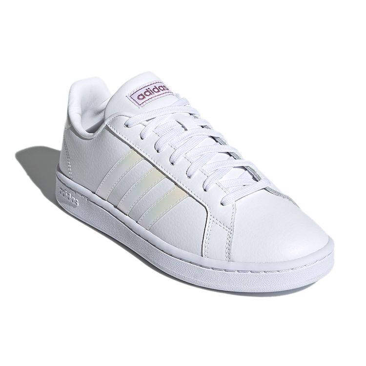 Adidas Neo Grand Court Low Top Sneakers Women Sneakers White Yellow Purple FZ4261