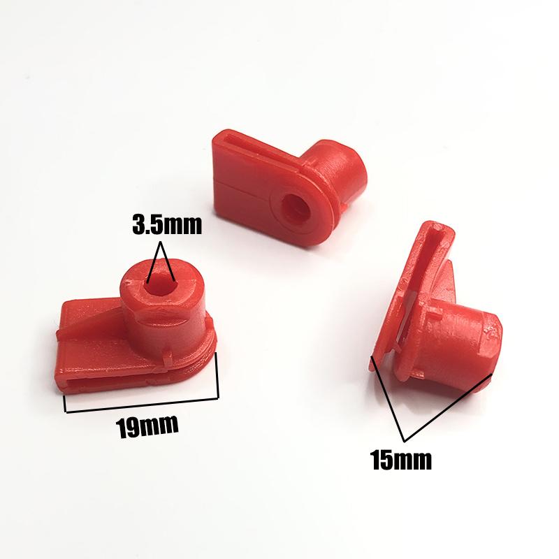 20pcs Auto Clips For BMW 07147212877 Grommet Nut for Screws- X1 & 1-Series Centre Console Clips Red Plastic Car Fastener