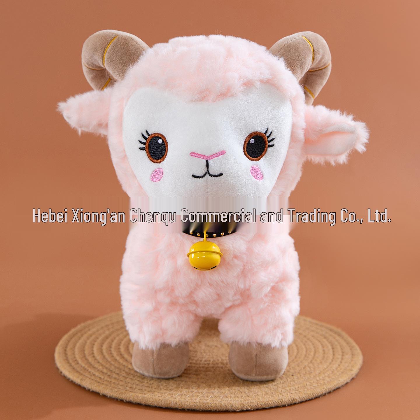 Adorable Sheep Wool Toy Figurine Keychain Gift