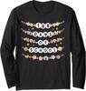 100 Days of School Friendship Bracelets Design Long Sleeve T-Shirt