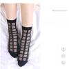 1 Pair Summer Thin Transparent Casual Women Socks Plaid Breathable Funny Ankle Sock