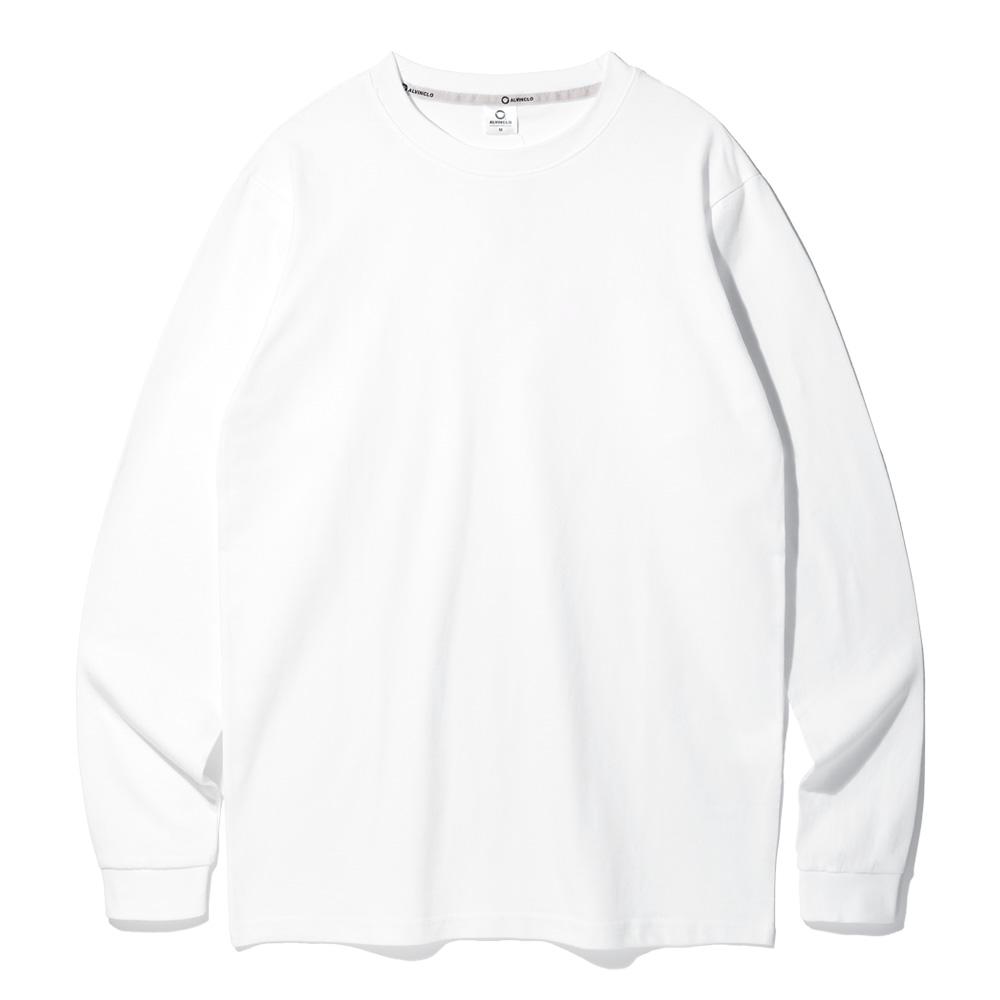 Alvin Clo Daily Sleeve Rib Basic Plain Long Sleeve Tee Avt333 (5 Colors) Dark Gray/Xl