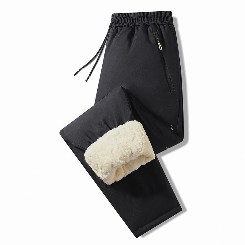

Men s Winter Lambswool Fleece-Lined Cotton Pants - Graphene Warmth for Middle-Aged & Elderly Casual Long Pants XXL