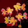 Chinese Traditional Handheld Fish Lantern Ancient Style Luminous Goldfish Light  Celebration