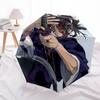 1pc Demon Slayer Tanjiro Kamado Outdoor Umbrella - Automatic Opening/Closing, Portable 3-Fold Design, 8-Rib Iron Frame, Perfect Gift for Fans, Travele