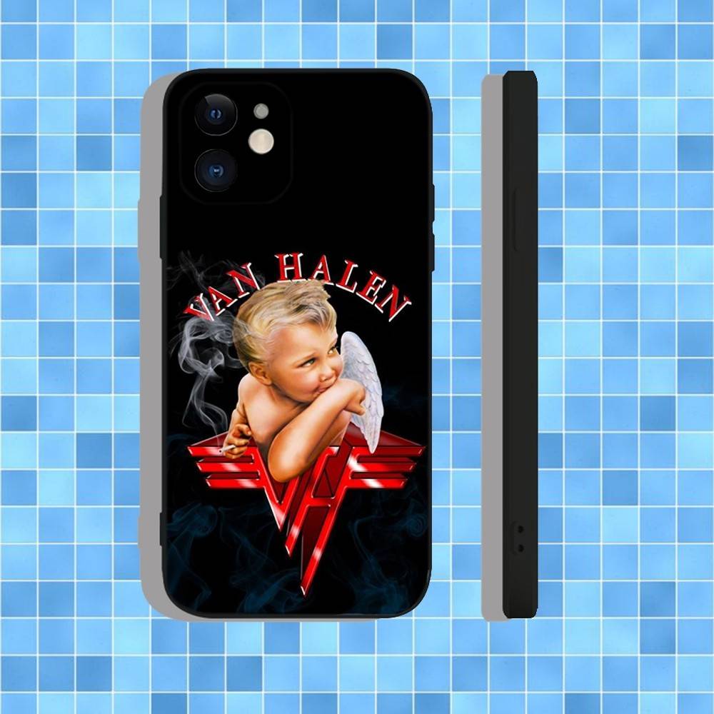 V-Van Halen 5150 Phone Case For iPhone 17,16,15,14,13,12,11,Pro,Max,Plus,Air,X,XS,XR,SE,8,7,Mini,Soft Black Case