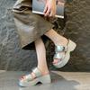Star with the Same Style Beautiful Cool Slippers Female Summer Wear Fashion Fairy Style New Thick Bottom Versatile with Skirt Beach Cool