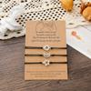Sun Moon Star Card Bracelets Friendship Best Friends Rope Chain Engagement Gift Christmas Fashion Jewelry