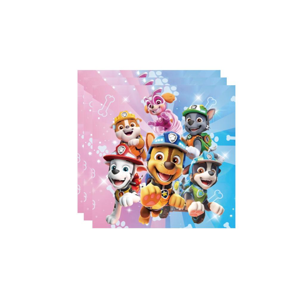 PAW Patrol Birth Date Decor Celebration Supplies Birth Date Celebration Disposable Tableware Collection Paper Board Napkin Balloon Infant Shower Decor