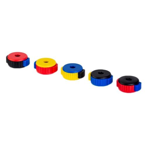 Muxcksa 10-Piece Drum Quick Set Cymbal Mate Quick Release Drum Accessories, Mixed Colors, Easy-to-Use Push-On Design