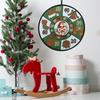 Hot Sale Christmas Home Decor Goods Creative Dart Board Santa Claus Throwing Target Dart Shooting Board Party Game Supplies