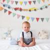 2 Pack Vintage Race Car Party Banners 7.22 ft Race Car Birthday Party Decorations Birthday Supplies