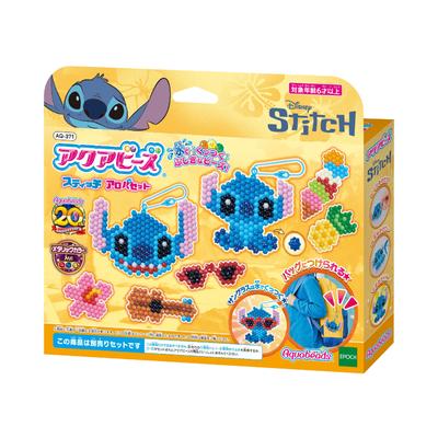 Aquabeads Character Bead Set [Stitch Aloha Set] AQ-371 ST Mark, Ages 6 and Up, Water-Based, Crafting Toy, Aquabeads by EPOCH