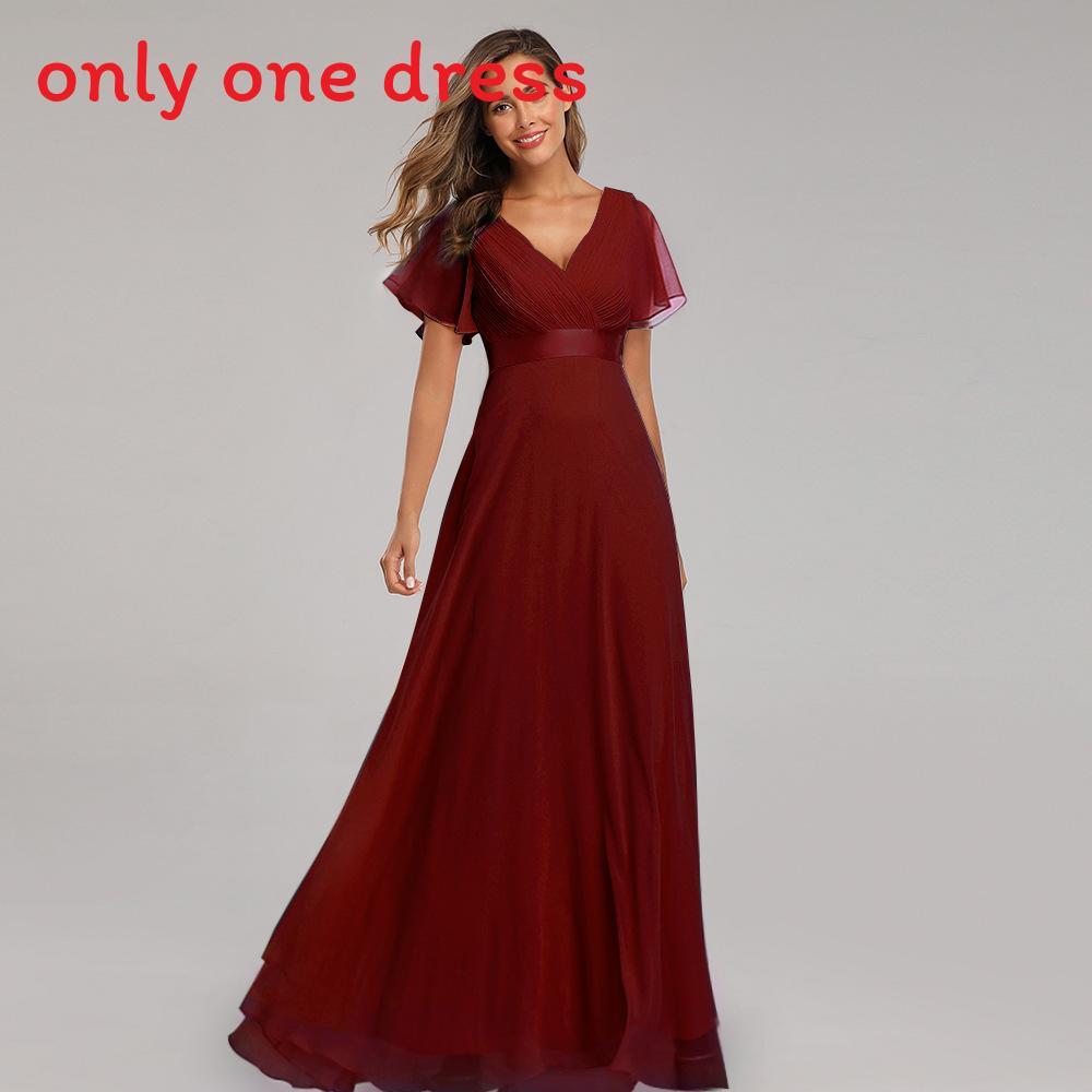Chiffon Spring Summer Long Dress With Deep V Neck And Ruffle Details For Formal Events
